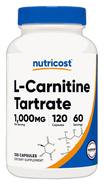Nutricost L-Carnitine Tartrate 500mg 240 Capsules