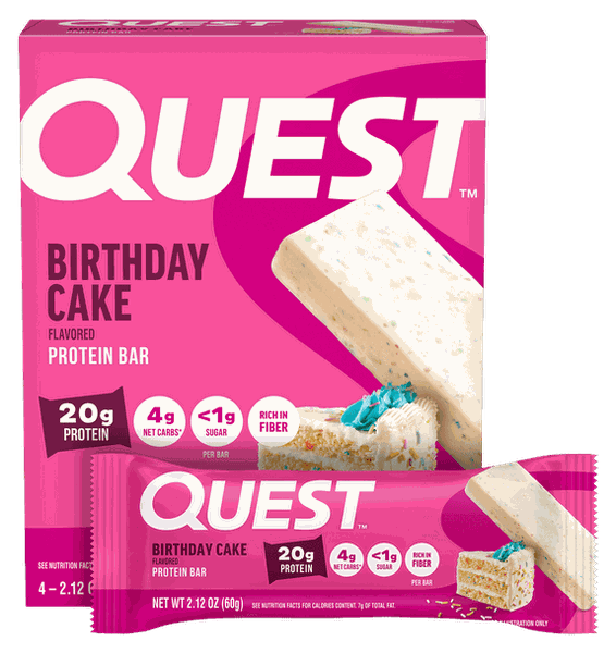 Quest Birthday Cake Protein Bars