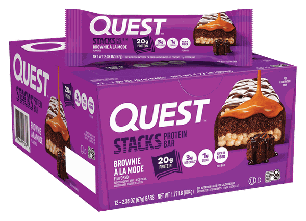 Quest Brownie a la Mode Stacks Bars
