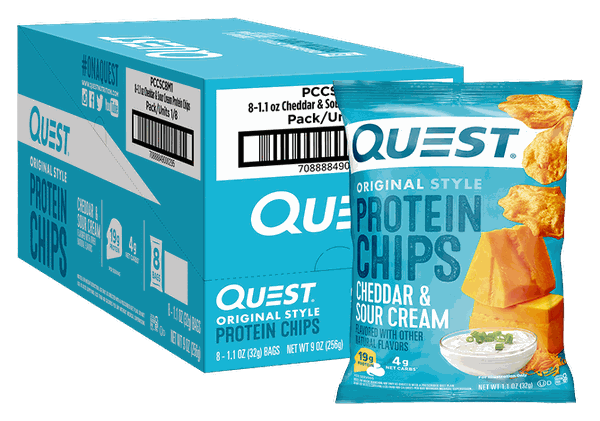 Quest Cheddar & Sour Cream Original Style Protein Chips