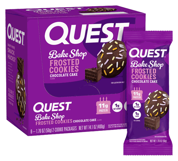 Quest Frosted Cookies Chocolate Cake Twin Pack