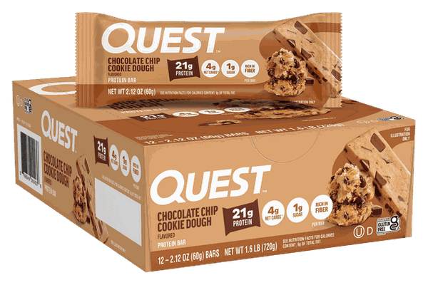 Quest Chocolate Chip Cookie Dough Protein Bars