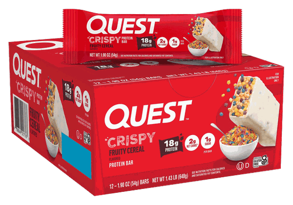 Quest Fruity Cereal Crispy Hero Protein Bars