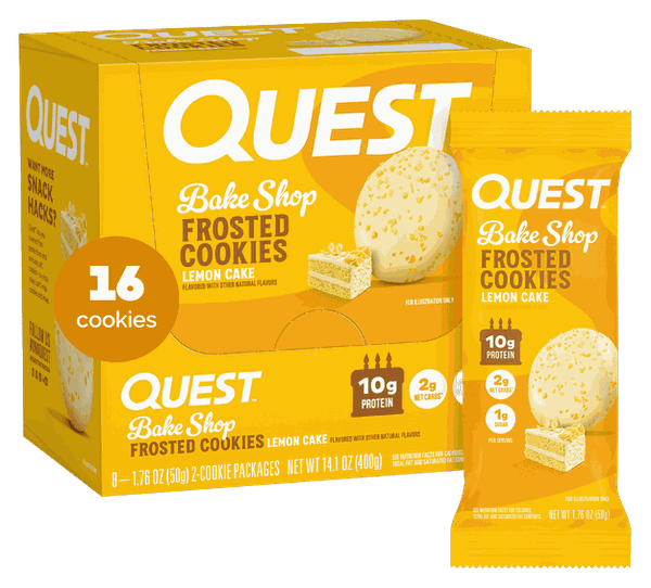 Quest Lemon Cake Frosted Cookies Twin Pack