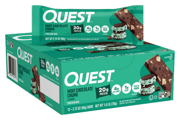 Quest Mint Chocolate Chunk Protein Bars