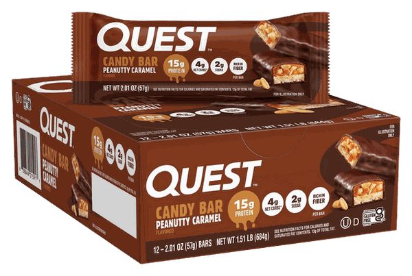 Quest Peanutty Caramel Candy Bars
