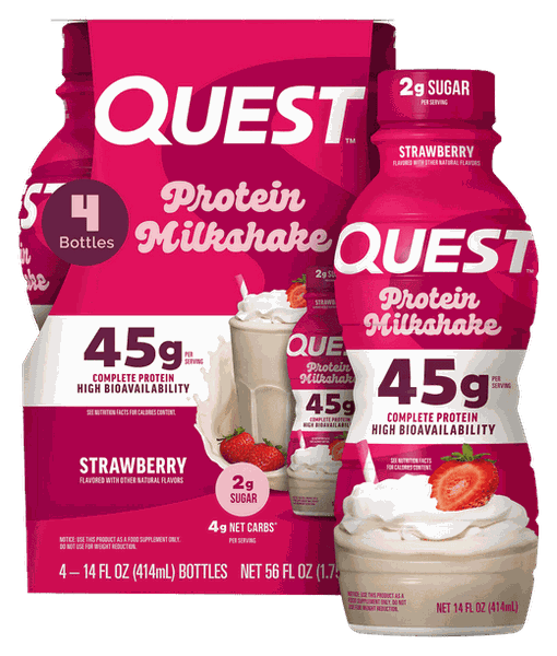 Quest Strawberry 45g Protein Milkshake