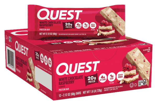 Quest White Chocolate Raspberry Protein Bars